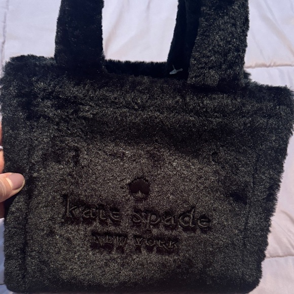 Kate Spade Plush Black Handbag - Picture 2 of 10